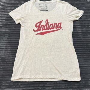 Indiana Hoosiers Homefield Vintage Script Tri-Blend T-Shirt - Heathered Oatmeal